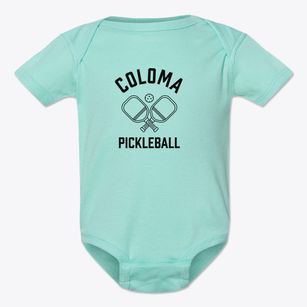 Coloma Missouri Pickleball Baby Onesie