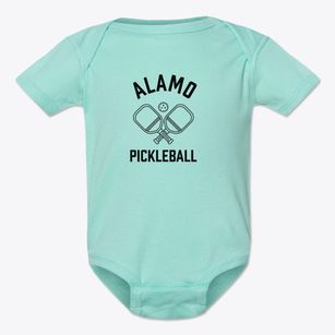 Alamo Arkansas Pickleball Baby Onesie