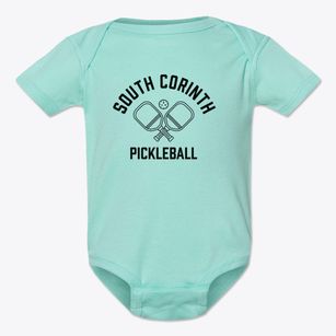 South Corinth Maine Pickleball Baby Onesie