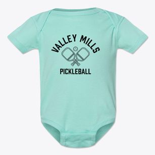 Valley Mills New York Pickleball Baby Onesie