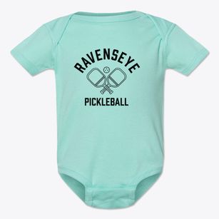 Ravenseye West Virginia Pickleball Baby Onesie