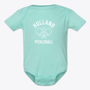 Holland Oregon Pickleball Baby Onesie