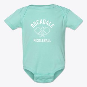 Rockdale Illinois Pickleball Baby Onesie