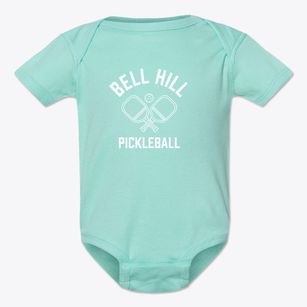 Bell Hill Washington Pickleball Baby Onesie