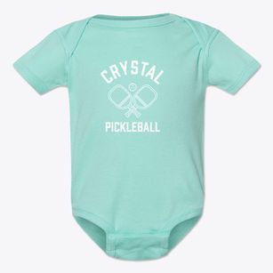 Crystal New Mexico Pickleball Baby Onesie