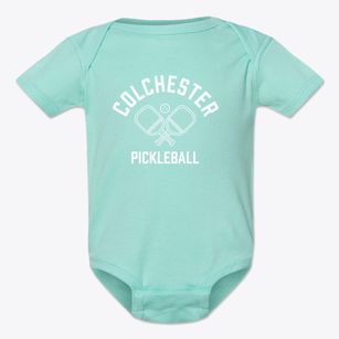 Colchester Vermont Pickleball Baby Onesie