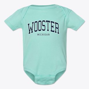 Wooster Michigan Traditional Baby Onesie