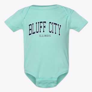 Bluff City Illinois Traditional Baby Onesie