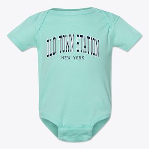 Old Town Station New York Traditional Baby Onesie