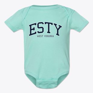 Esty West Virginia Traditional Baby Onesie