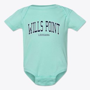 Wills Point Louisiana Traditional Baby Onesie