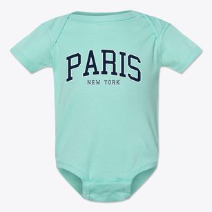 Paris New York Traditional Baby Onesie