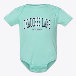 Okauchee Lake Wisconsin Traditional Baby Onesie