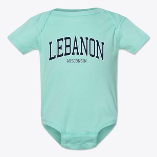 Lebanon Wisconsin Traditional Baby Onesie