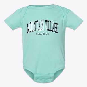 Mountain Village Colorado Traditional Baby Onesie
