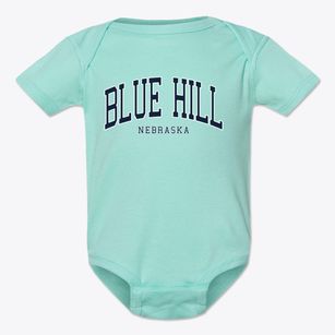 Blue Hill Nebraska Traditional Baby Onesie