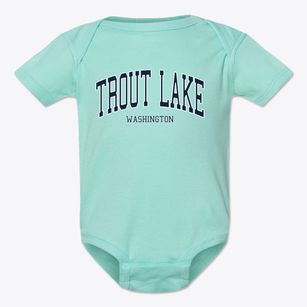 Trout Lake Washington Traditional Baby Onesie