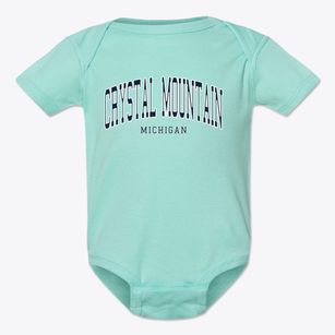 Crystal Mountain Michigan Traditional Baby Onesie