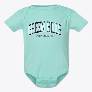 Green Hills Pennsylvania Traditional Baby Onesie