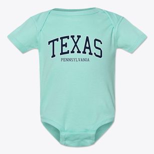 Texas Pennsylvania Traditional Baby Onesie