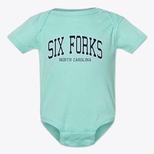 Six Forks North Carolina Traditional Baby Onesie