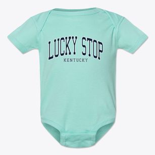 Lucky Stop Kentucky Traditional Baby Onesie