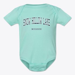 Snow Hollow Lake Missouri Traditional Baby Onesie