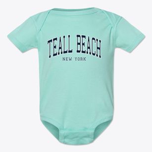 Teall Beach New York Traditional Baby Onesie