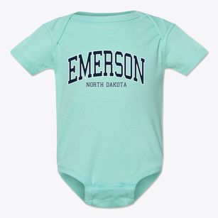 Emerson North Dakota Traditional Baby Onesie