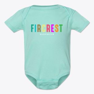 Fircrest Washington Color Pop Baby Onesie