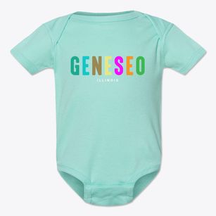 Geneseo Illinois Color Pop Baby Onesie