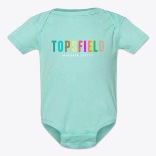 Topsfield Massachusetts Color Pop Baby Onesie