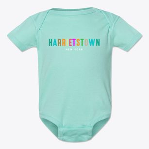 Harrietstown New York Color Pop Baby Onesie