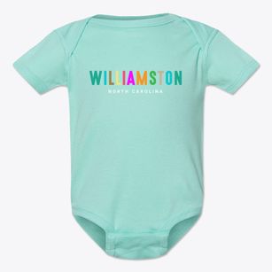 Williamston North Carolina Color Pop Baby Onesie