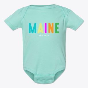 Maine New York Color Pop Baby Onesie