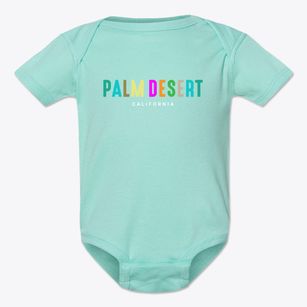 Palm Desert California Color Pop Baby Onesie