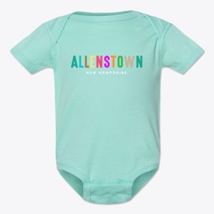 Allenstown New Hampshire Color Pop Baby Onesie