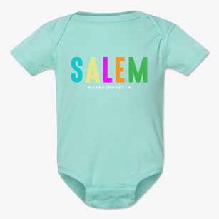 Salem Massachusetts Color Pop Baby Onesie