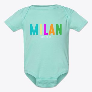 Milan New York Color Pop Baby Onesie
