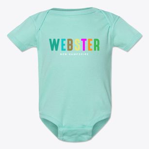 Webster New Hampshire Color Pop Baby Onesie