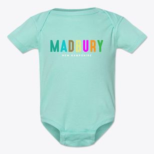 Madbury New Hampshire Color Pop Baby Onesie