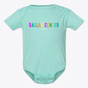 Dallas Center Iowa Color Pop Baby Onesie