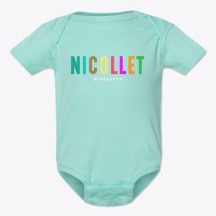 Nicollet Minnesota Color Pop Baby Onesie