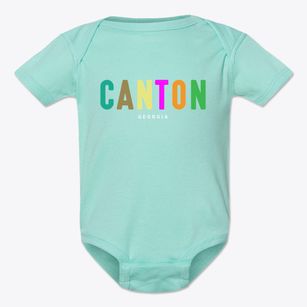 Canton Georgia Color Pop Baby Onesie