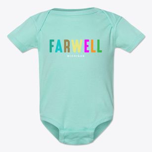 Farwell Michigan Color Pop Baby Onesie