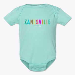Zanesville Indiana Color Pop Baby Onesie