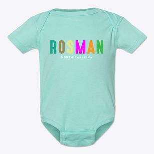 Rosman North Carolina Color Pop Baby Onesie