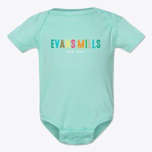 Evans Mills New York Color Pop Baby Onesie
