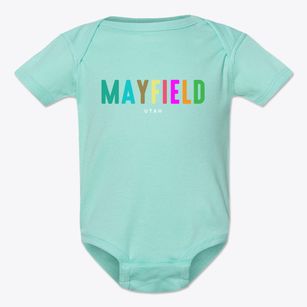 Mayfield Utah Color Pop Baby Onesie