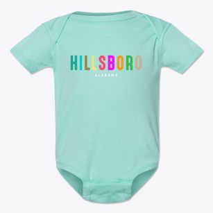 Hillsboro Alabama Color Pop Baby Onesie